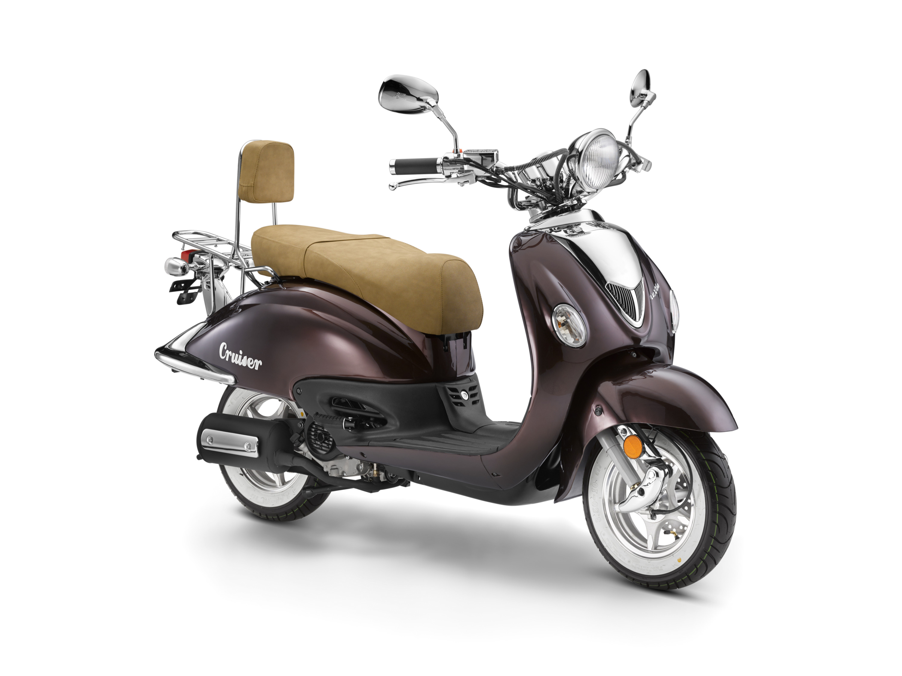 LUXXON Motorroller »Cruiser 50«, 50ccm, 45km/h (Coffee)