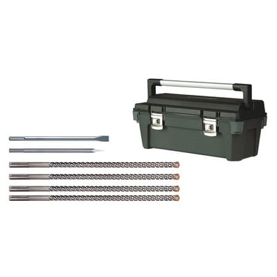 4SDS-max Bohrer und 2Meißel im Koffer - Dewalt