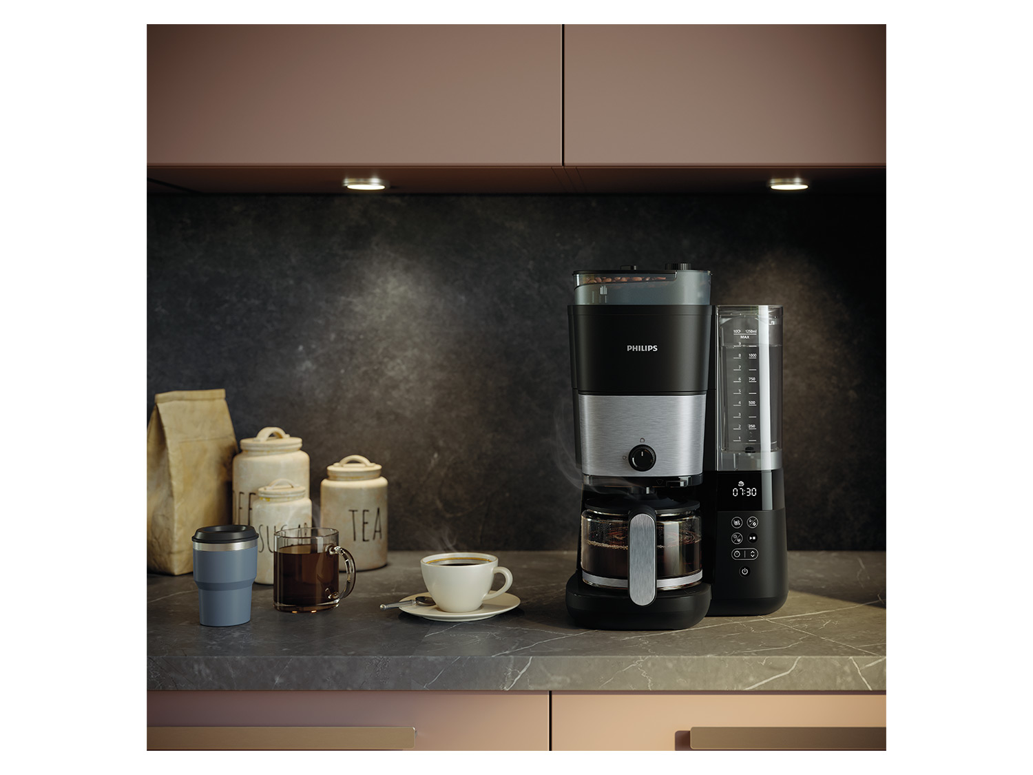 PHILIPS Kaffeemaschine Grind Brew »HD7888/01« Bild 2