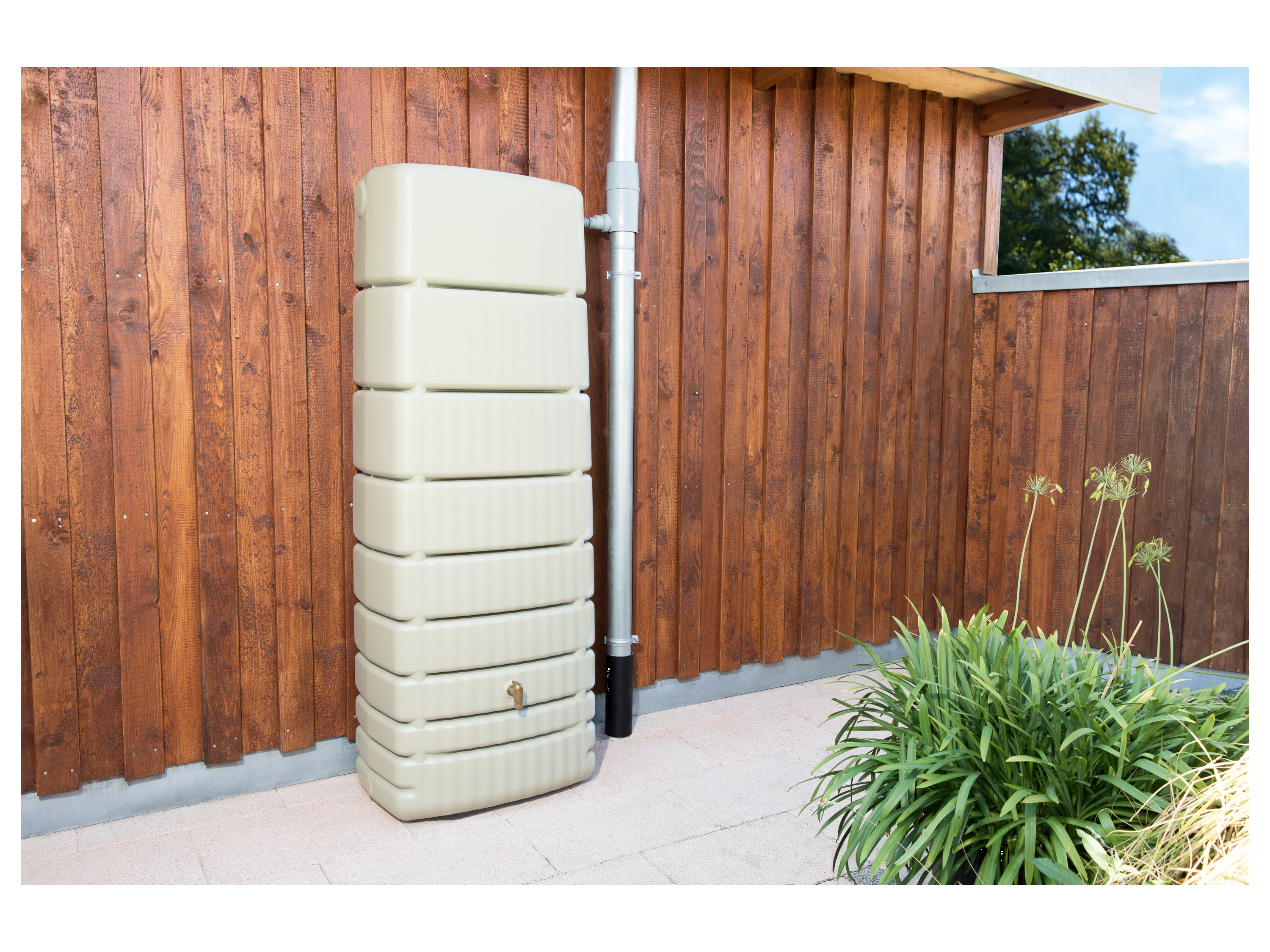 4RAIN SLIM Wandtank 650 L (sandbeige) Bild 3