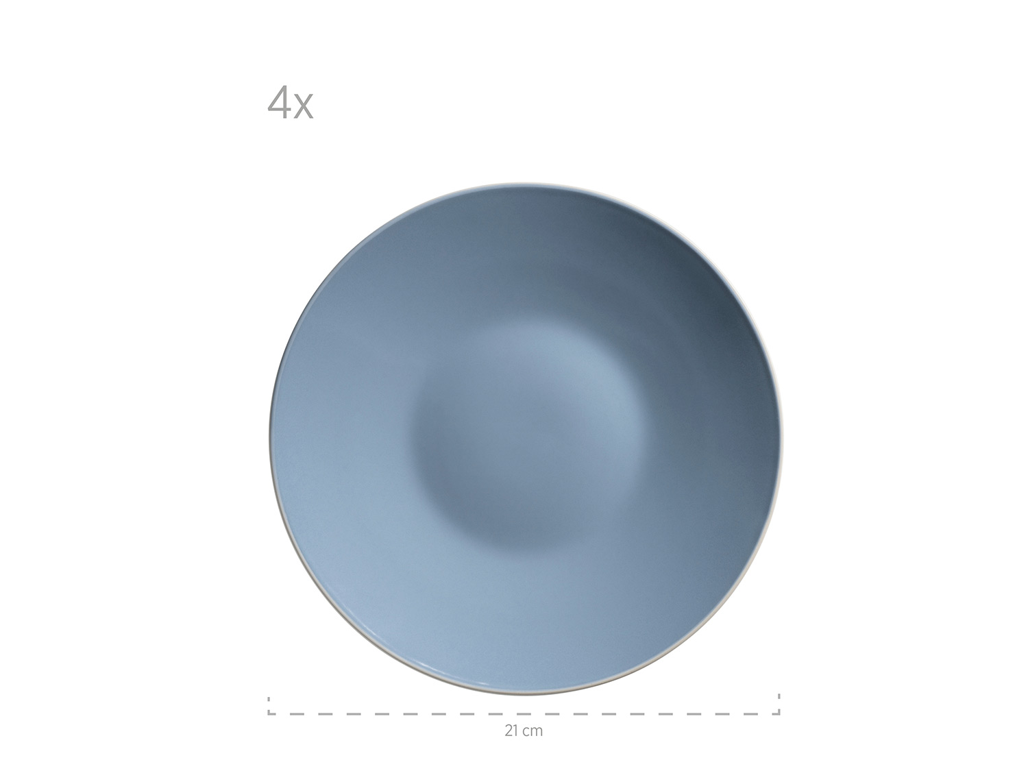 MÄSER Serie Elissa 24-teiliges Kombiservice (Blau)