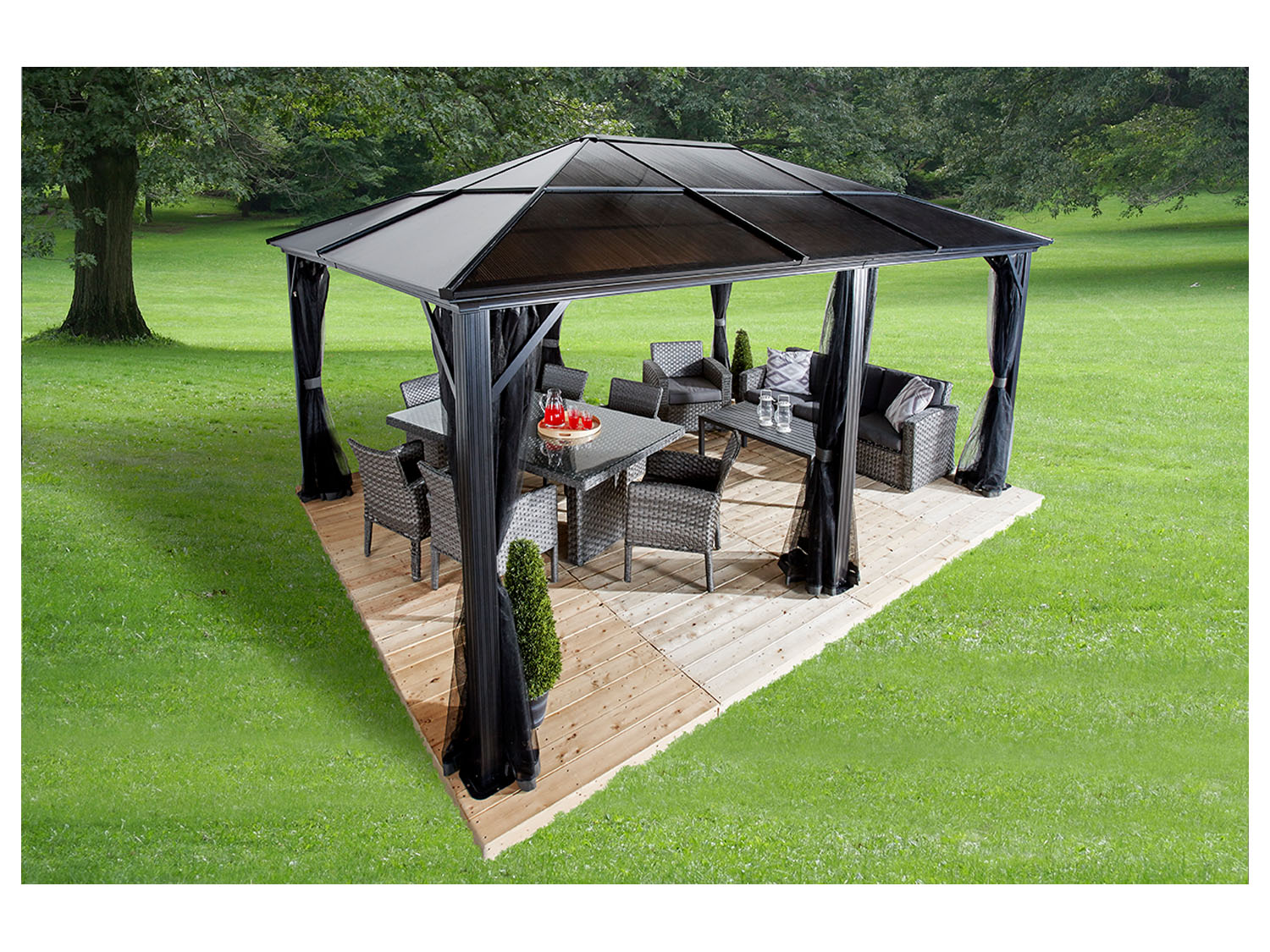 SOJAG CANADA Aluminium Pavillon »Meridien«, 12 x 16