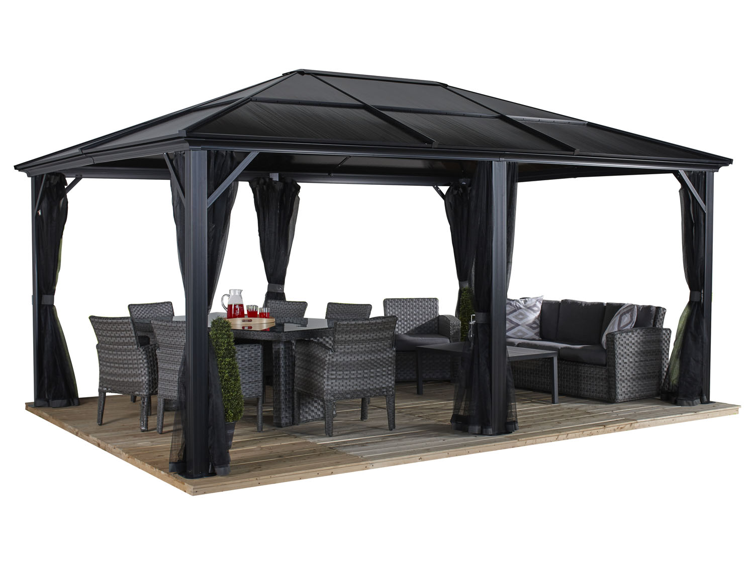 SOJAG CANADA Aluminium Pavillon »Meridien«, 12 x 16 Bild 3