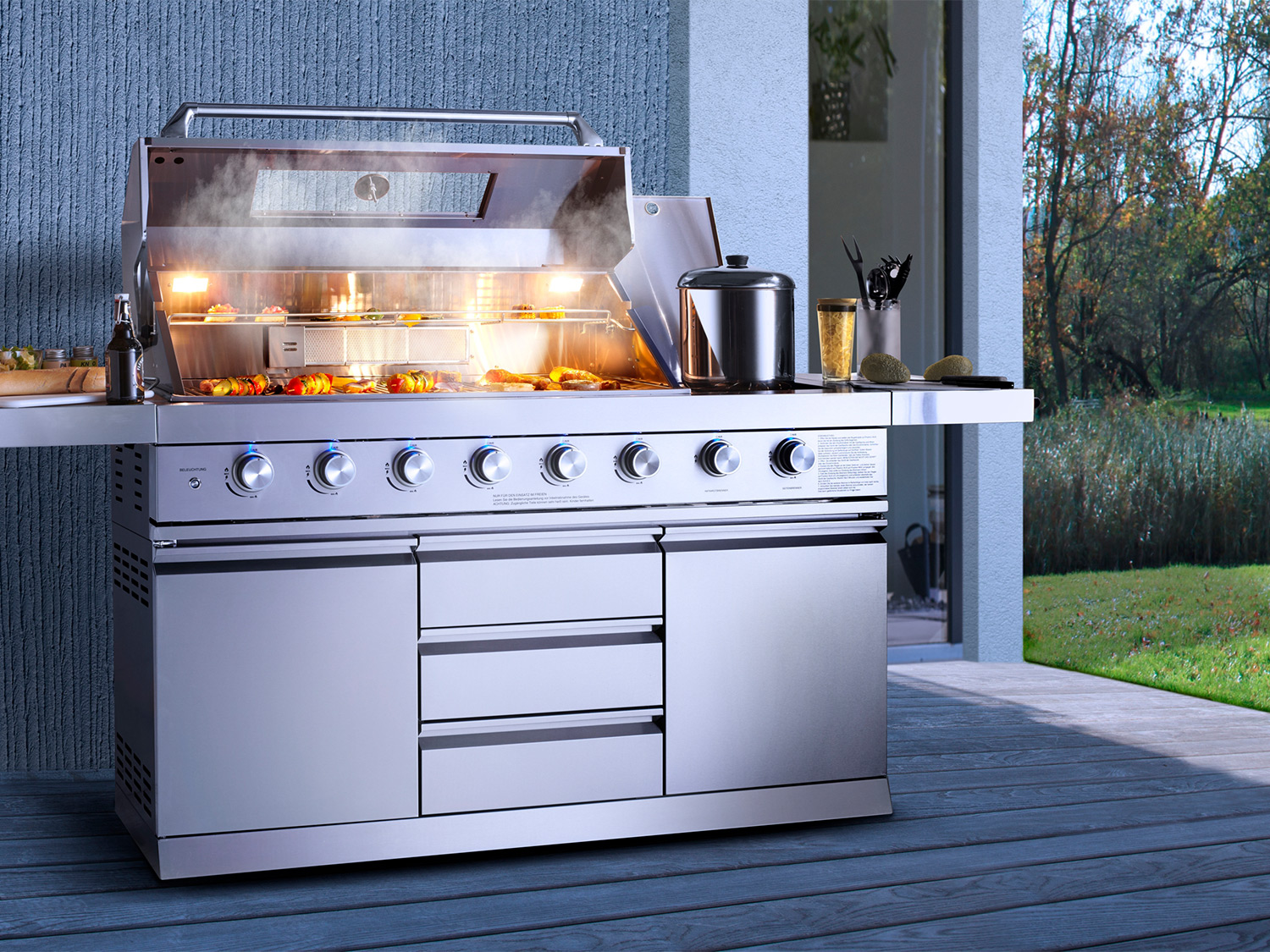 BUSCHBECK Outdoorküche »Bristol«, 6 + 2 Brenner, 31,2 kW