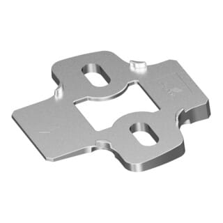 Hettich - Möbel-Winkeladapter, für Kreuzmontageplatten, 5°, Sensys, 9072533 vernickelt