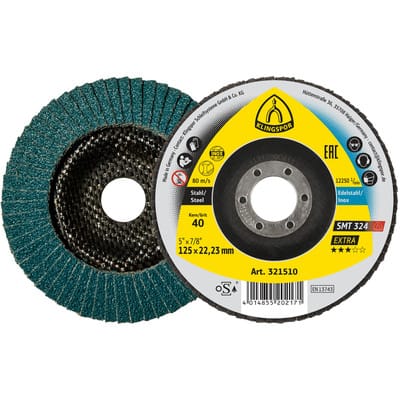 FP - Klingspor Schleifmopteller smt 324 125mm k 80 gekröpft