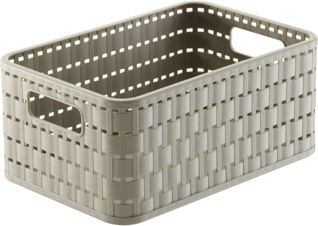Unbekannt - Rotho Korb Country A6, 4 l cappuccino Boxen, Körbchen & Kisten