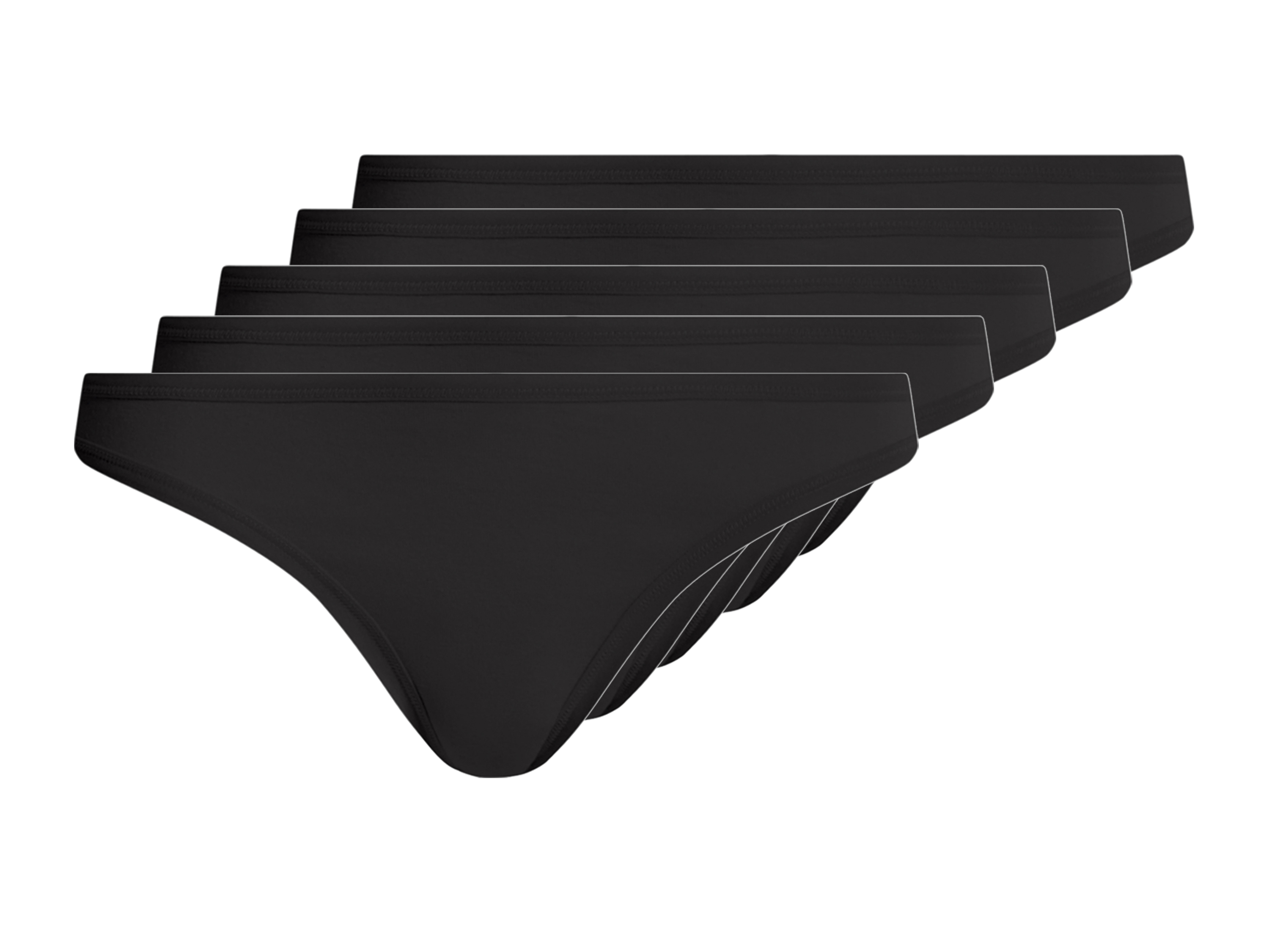 ESMARA® Damen Strings, 5 Stück (Schwarz, XS(32/34)) Bild 2
