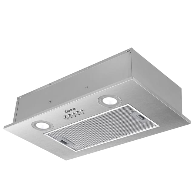 913ASS52 Einbau Integrierte Dunstabzugshaube 52cm Unterbauhaube 300 m3/h Umluft LED-Beleuchtung Edelstahl - Ciarra