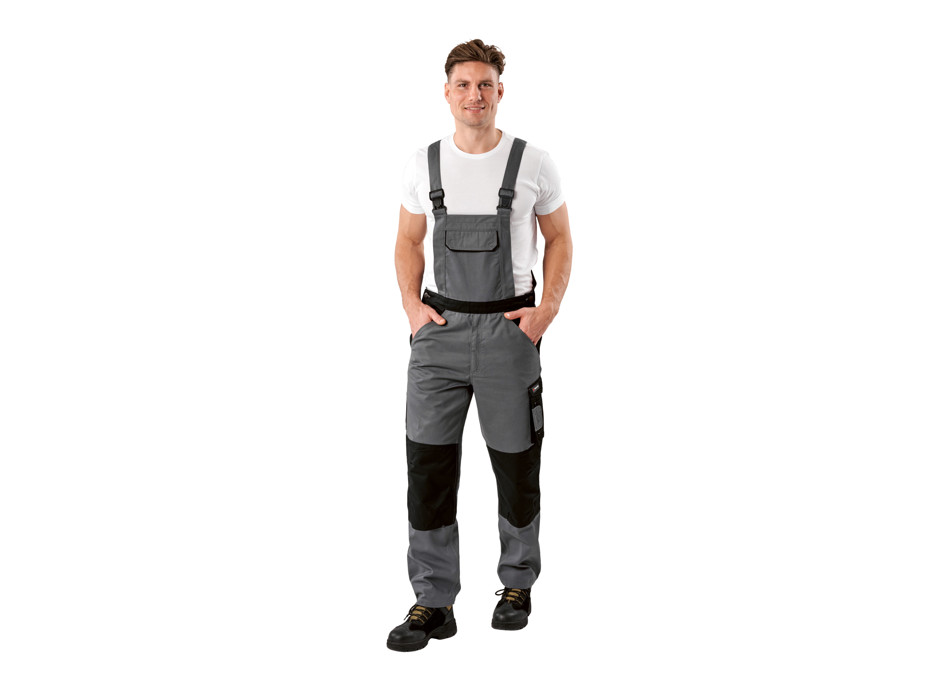 PARKSIDE® Herren Arbeitslatzhose (Grau, XL (56/58)) Bild 3