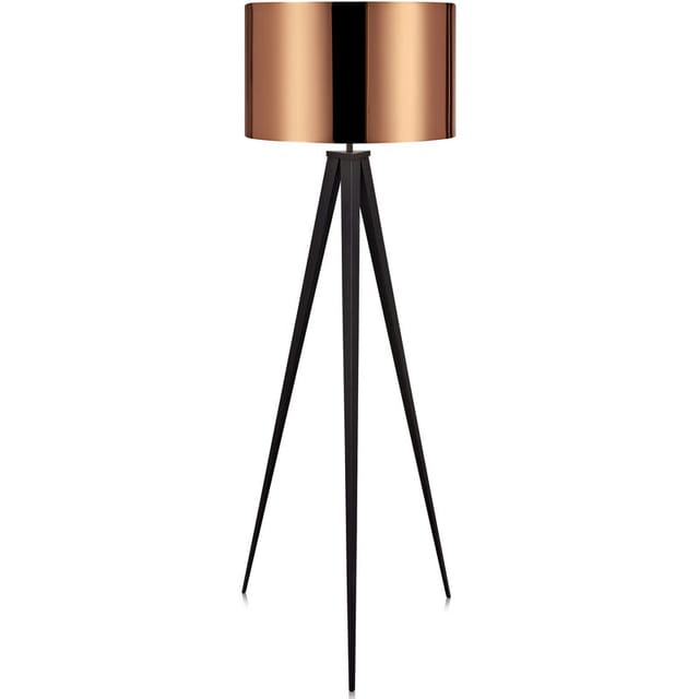 Teamson Home - Stehleuchte Stehlampe Standleuchte led Kupfer Schirm VN-L00005-EU