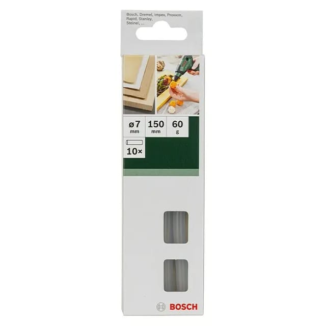 Accessories 2609256A04 Heißklebesticks 7 mm 150 mm Transparent 60 g 10 St. - Bosch