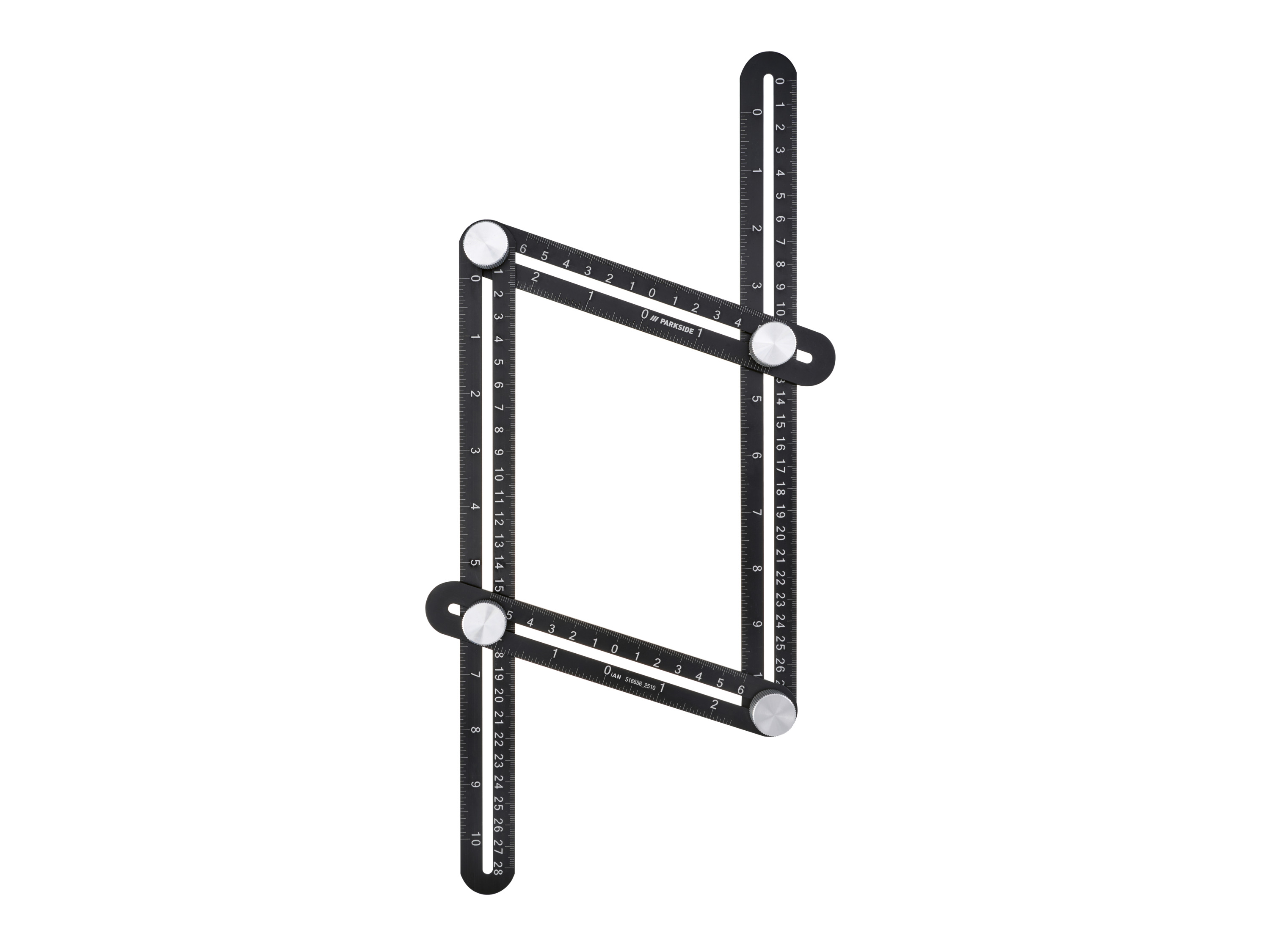 PARKSIDE® Multiwinkel-Messlineal / Dreieck mit Anschlagwinkel (Multiwinkel Messlineal)