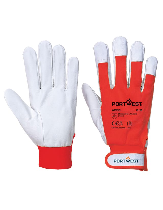 Tergsus Handschuhe Rot - XL - Größe 10