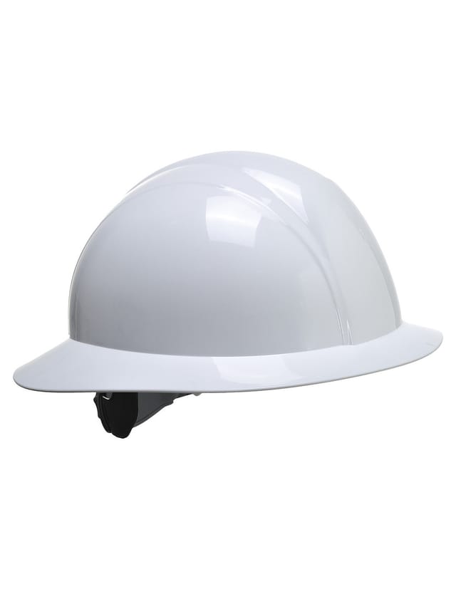 Breitkrempiger Industriehelm Bauhelm läuft nicht am Kragen herunter