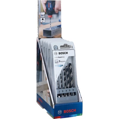 Bosch - hss PointTeQ Sechskantbohrer-Set 5tlg. 2/3/4/5/6 mm - 2607002825