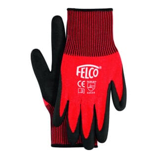 Arbeitshandschuhe gestrickt mit Nitrilbeschichtung Größe m - Felco