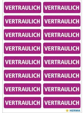 Hinweisetikett HOME 40 x 12 mm (B x H) Papier lila 320 Etik./Pack.