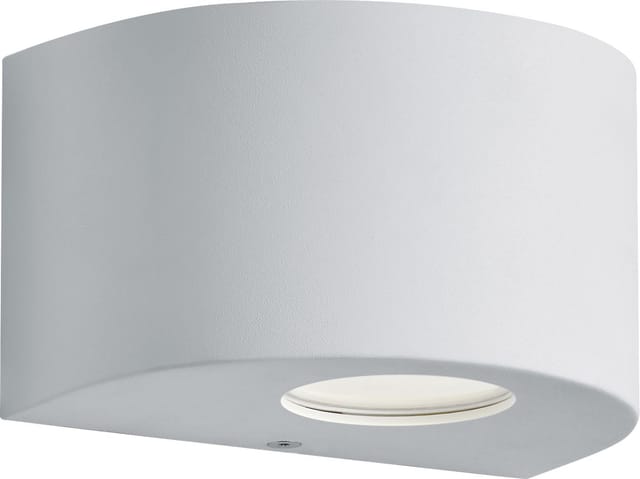 Led Außenwandleuchte rosario Up and Down Light rund in Weiß