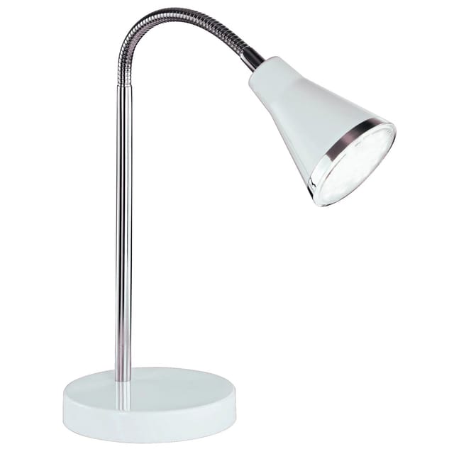 Moderne flexible led Schreibtischleuchte arras 1 flammig Kunststoff in weiß