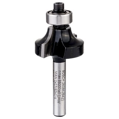Abrundfräser 1/4, R1 6,3 mm, d 25,4 mm, l 13,2 mm, g 54 mm - Bosch