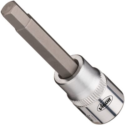 Steckschlüsseleinsatz ∙ V7158-5 ∙ 3/8 Zoll (10 mm) Vierkant hohl ∙ Innen Sechskant Profil ∙ sw 7 mm