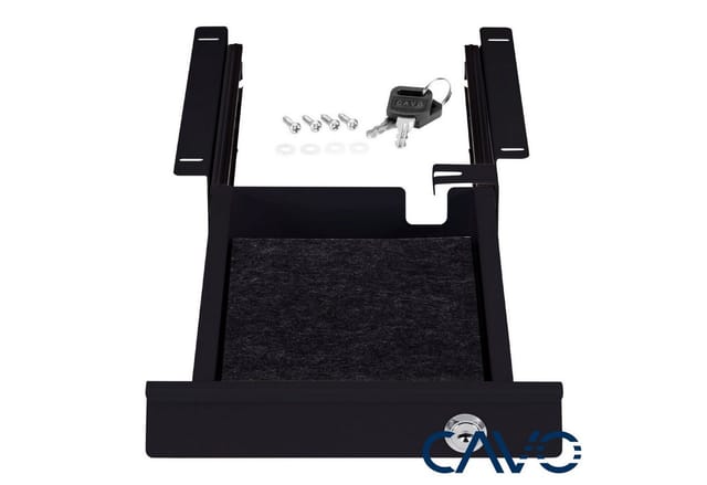 So-tech - cavo Schreibtisch Unterbauschublade abschließbar Breite: 220 mm schwarz