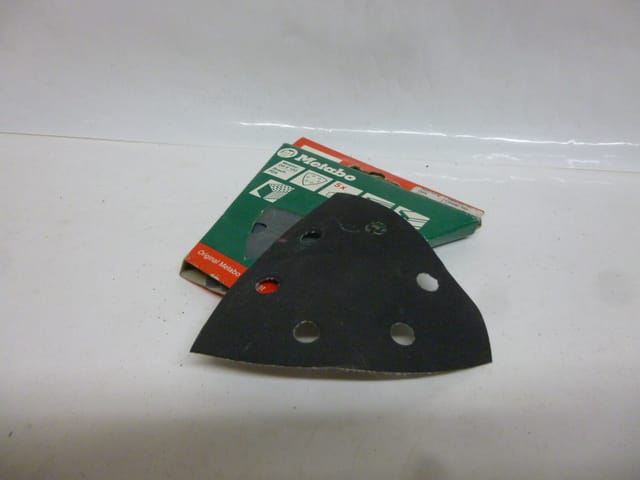 5 Haftschleifblätter 93x93 mm, p 100, Serie 'professional', für Holz und Metall, - Metabo