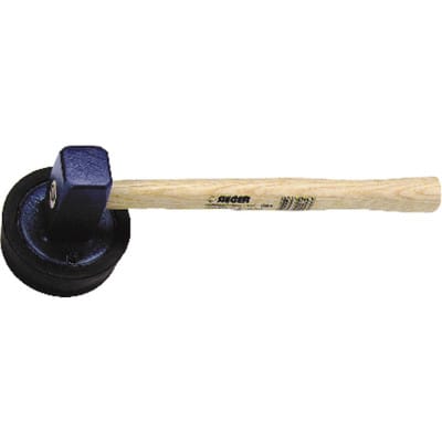 Plattenlegerhammer 1500g rund geschraubt