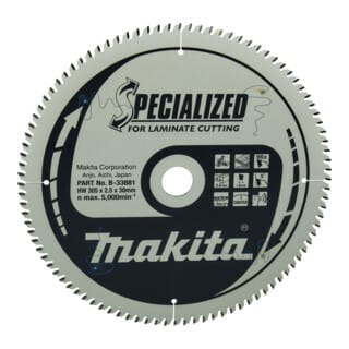 Sägeblatt specialized 305x30x96Z - Makita