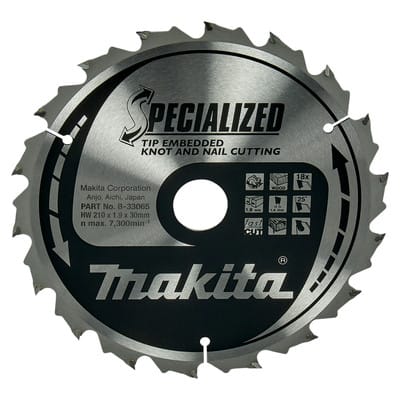 Sägeblatt specialized 210x30x18Z - Makita