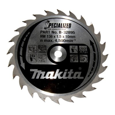 Sägeblatt specialized 136x10x24Z - Makita