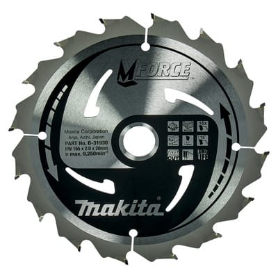 Sägebblatt m-force 165x20x16Z - Makita