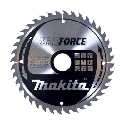 Makita B-32334 Kreissägeblatt Makforce TCT 180x30mm 40T Holz