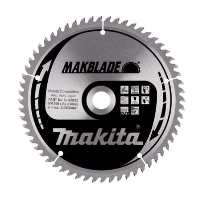 Sägeblatt makblade 190x20x60Z - Makita