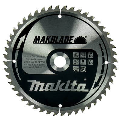 Sägeblatt makblade 190x20x48Z - Makita