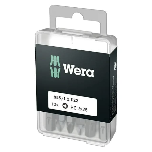 Pozidriv-Bits DIY-Box, pz 2x25 mm - 05072404001 - Wera