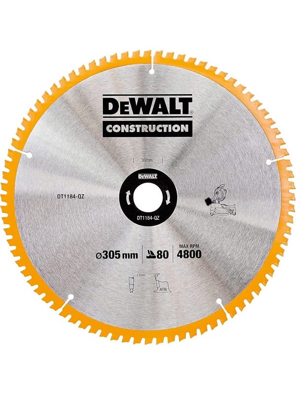 Zubehör - Sägeblatt 305x30 mm, 80 Zähne DT1184 - Dewalt
