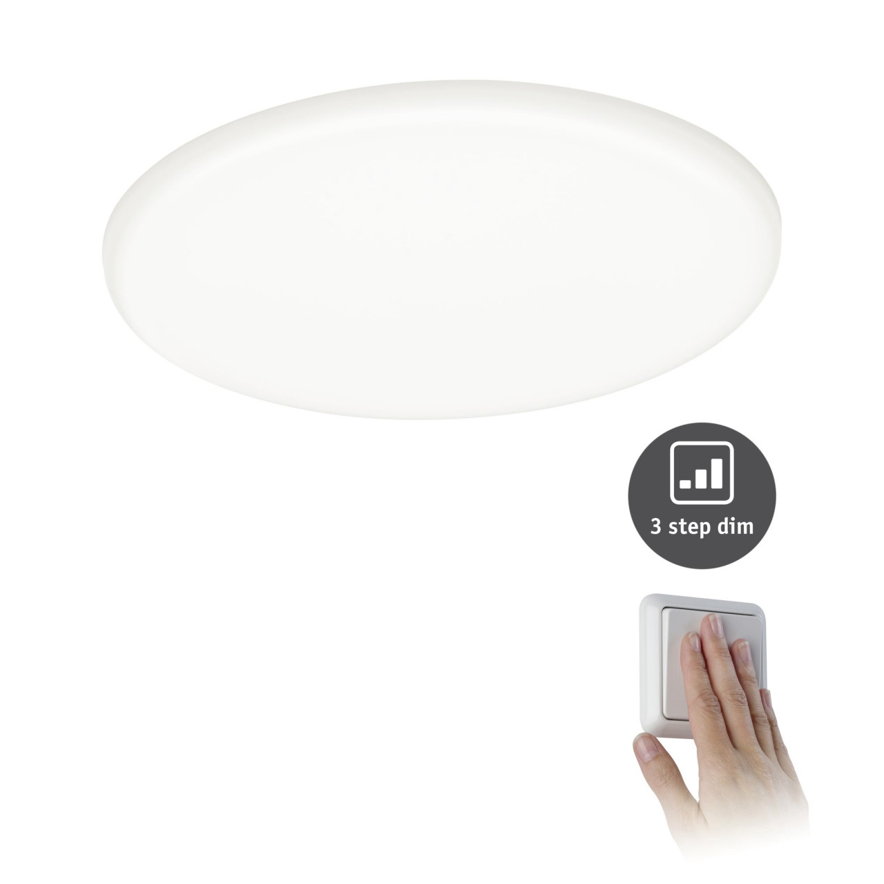 Einbauleuchte led Veluna Varifit 3-Stufen dimmbar ø 18,5 cm 17,5 w Einbauleuchte - Paulmann Bild 2