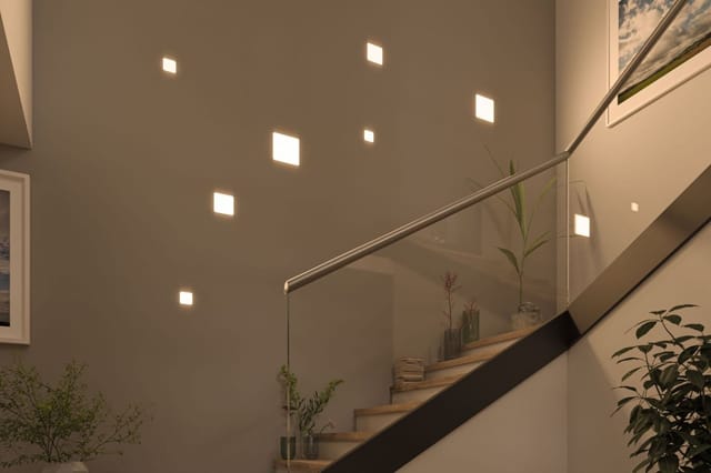 Paulmann - Einbauleuchte led Veluna Varifit eckig 18,5 cm 17,5 w satin Einbauleuchte