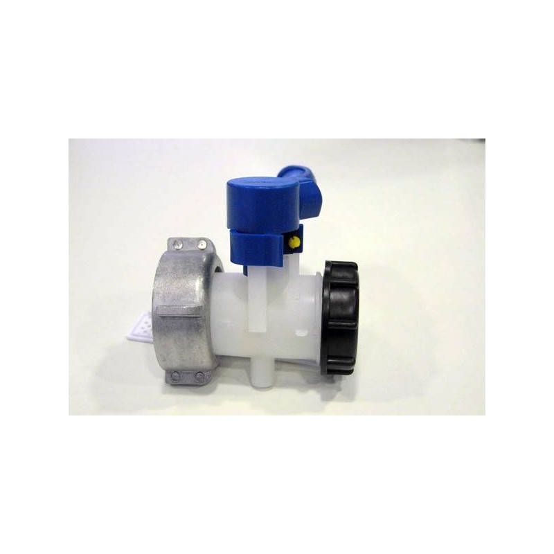 Multitanks – 2-zoll-hdpe-absperrklappe Mit 70-mm-mutter – S60x6-außengewinde – Geeignet Für 1000-liter-tanks – Ventil Für Wasserdichten Verschluss