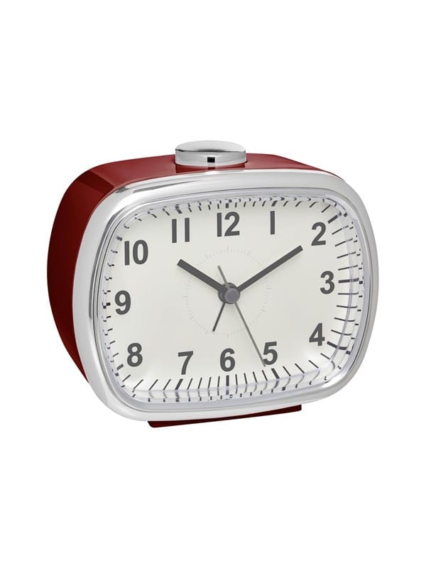 Tfa Dostmann - 60.1032.05 Quarz Wecker Rot Alarmzeiten 1 Großes Display