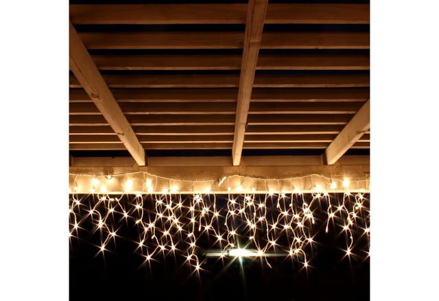 120er LED-Lichtervorhang Innen & Außen warmweiß-MLK006W