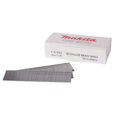 Stauchkopfnagel Brads 32mm 5000 Stück galvanisiert ( F-31902 ) für Nagler DBN500/AF505/AF506 - Makita