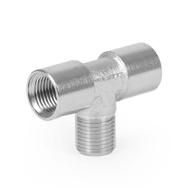 Wiltec - Ersatzteil für Airbrush Kompressor AS196AW – T-Stück Verbinder – 2x ig 1/8' – 1x ag 1/8' – für Airbrushkompressor, Zubehör