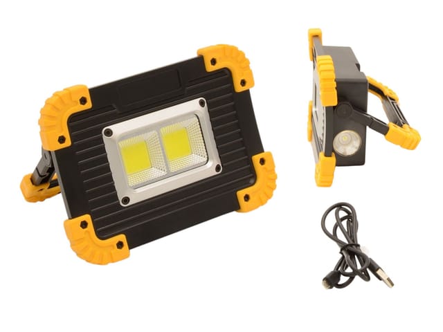 LED- Arbeitsstrahler mit Powerbank Arbeitsleuchte Strahler Baustrahler Lampe