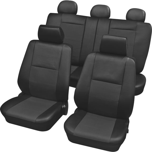 22215 Schonbezug Elba 15tlg. Sitzbezug 15teilig Polyester Anthrazit Fahrersitz, Beifa - Hp Autozubehör