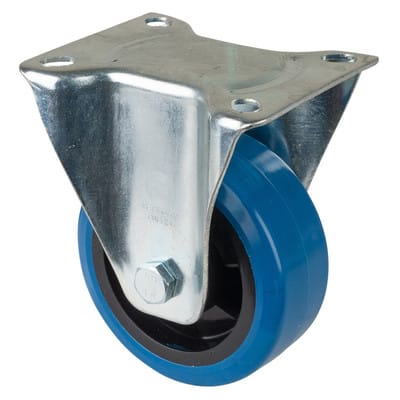 Bs rollen Bockrolle 125mm,Pl. Elast.Rad,bl,für300kg