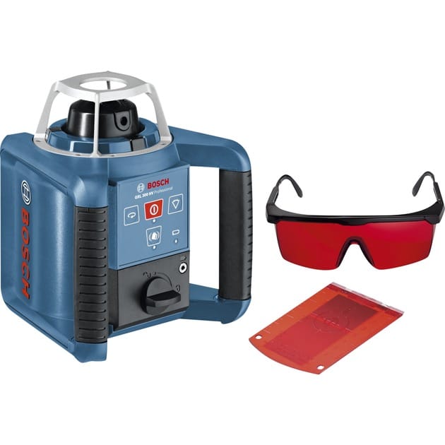 Bosch Rotationslaser grl 300 hv, mit rc 1, wm 4, lr 1, bt 300 hd und gr 240