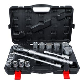Bgs Technic - Steckschlüssel-Satz mit Umschaltknarre, ausziehbar Antrieb 20 mm (3/4') sw 19 - 50 mm 16-tlg.
